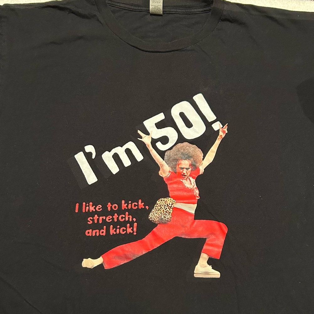 Gildan Black Graphic Tee - I'm 50!